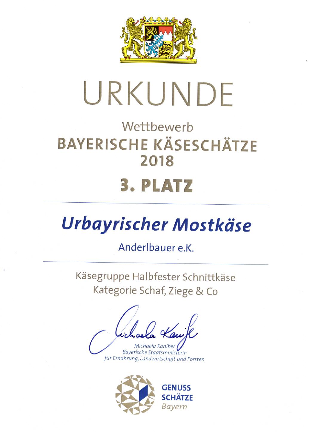 Bayerische Käseschätze 2018
